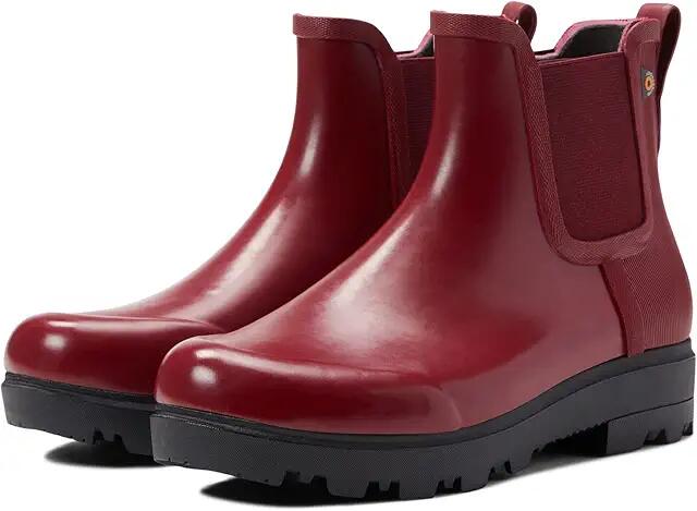 Bogs Holly Chelsea Shine (Cranberry) Women's Boots Cover