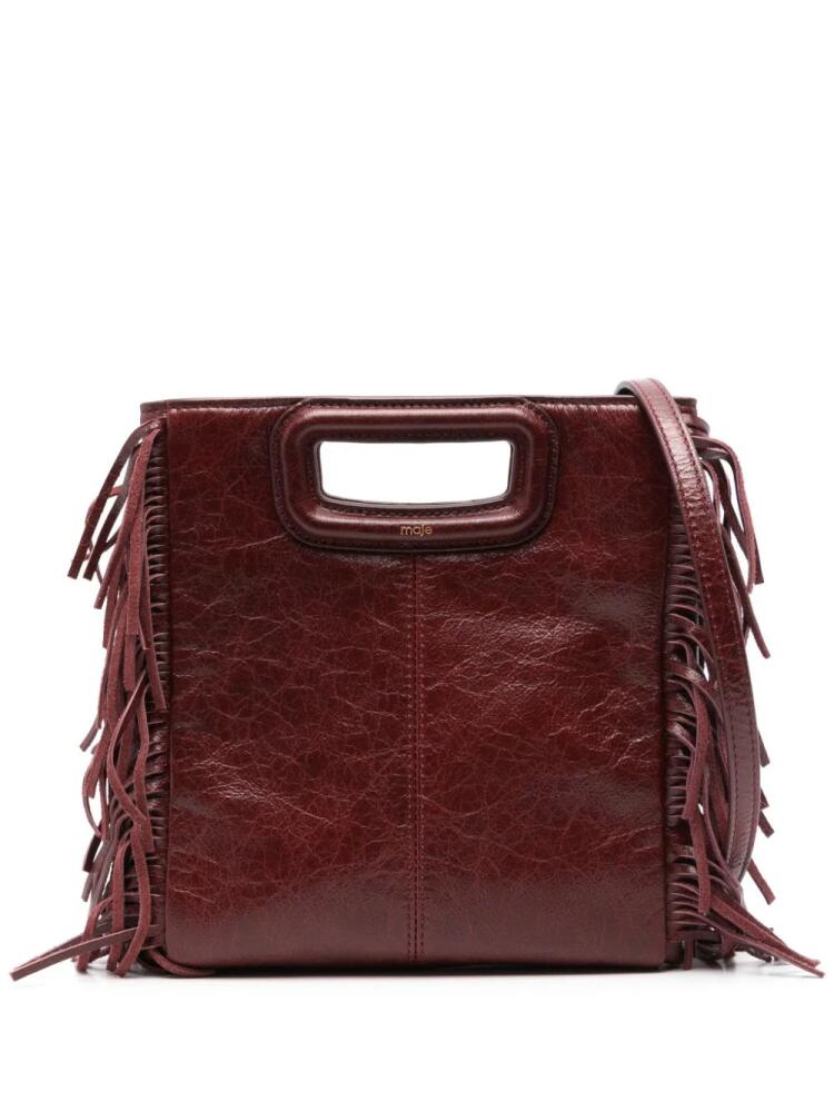 Maje fringed tote bag - Red Cover