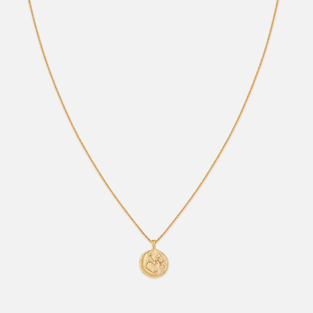 Astrid & Miyu Sagittarius Zodiac 18-Karat Gold-Plated Necklace Cover