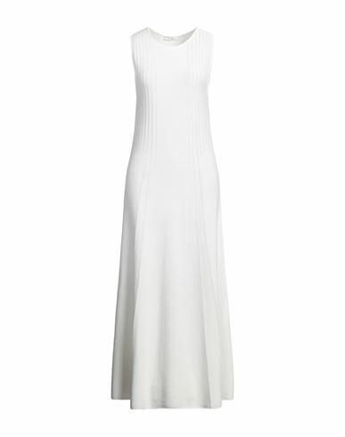 Fedeli Woman Maxi dress White Viscose, Cotton Cover