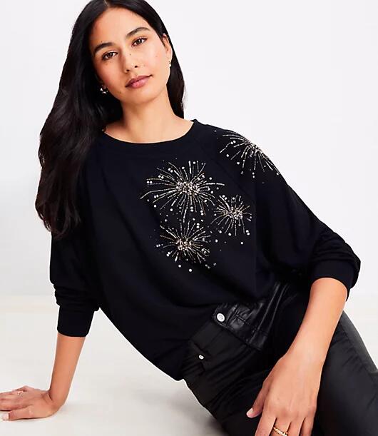 Loft Sequin Firework Sweatshirt Cover