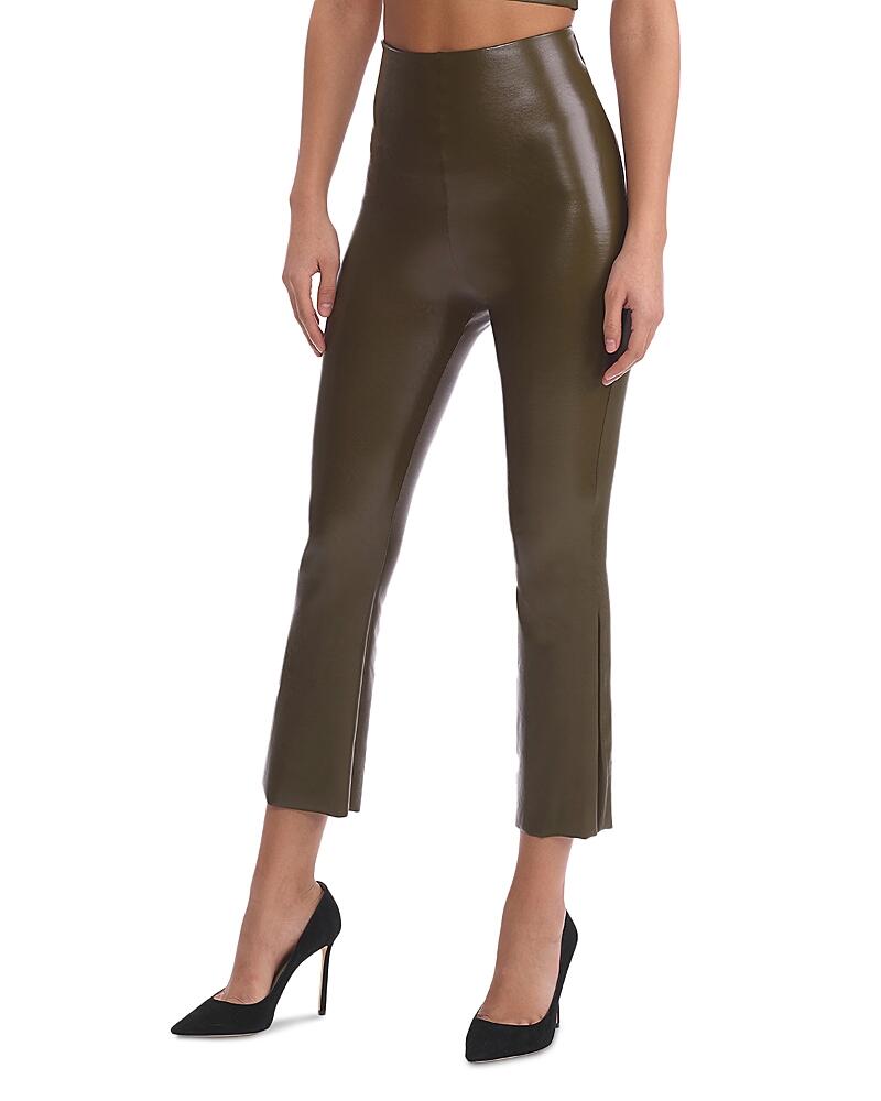 Commando Faux Leather Cropped Flare Leggings Cover