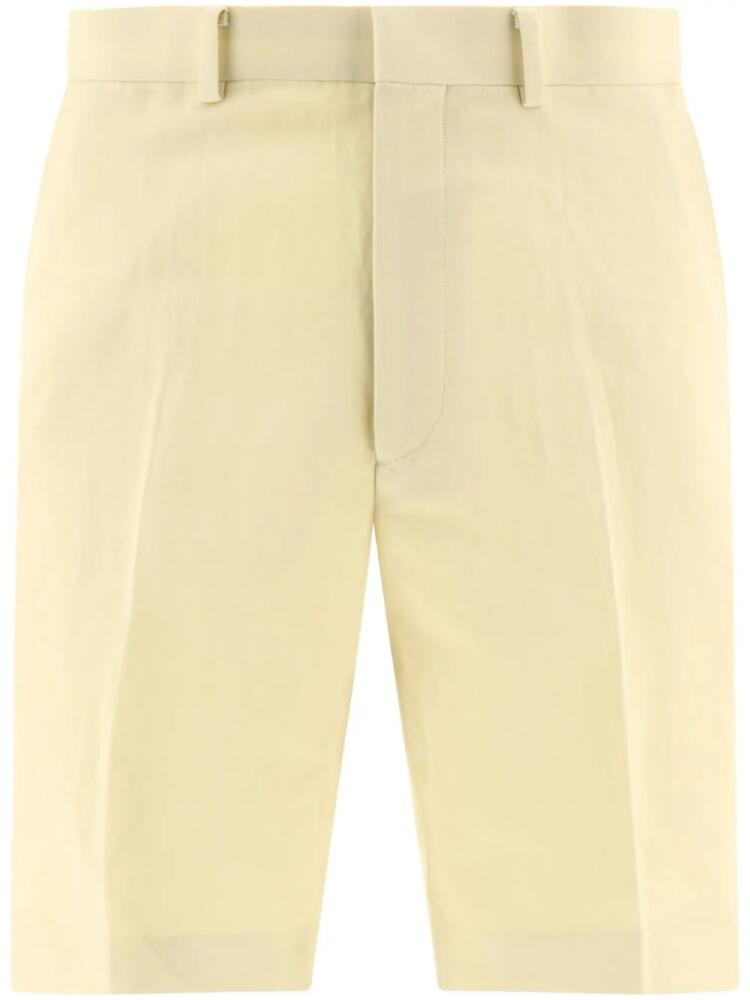 Auralee pressed-crease chino shorts - Neutrals Cover