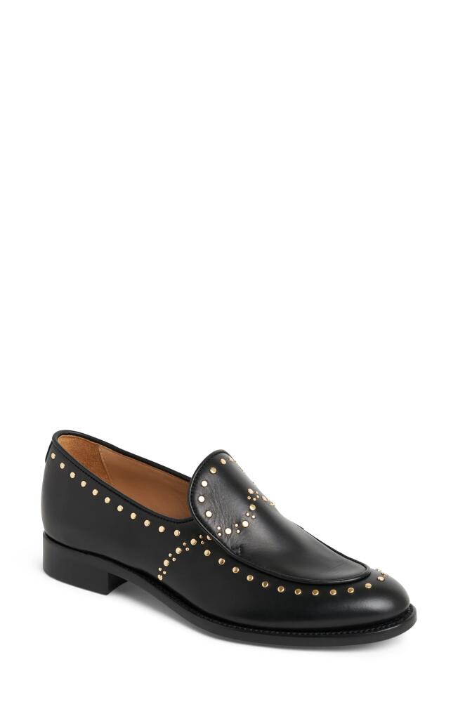 The Office of Angela Scott Miss Cecilia Stud Loafer in Black Cover