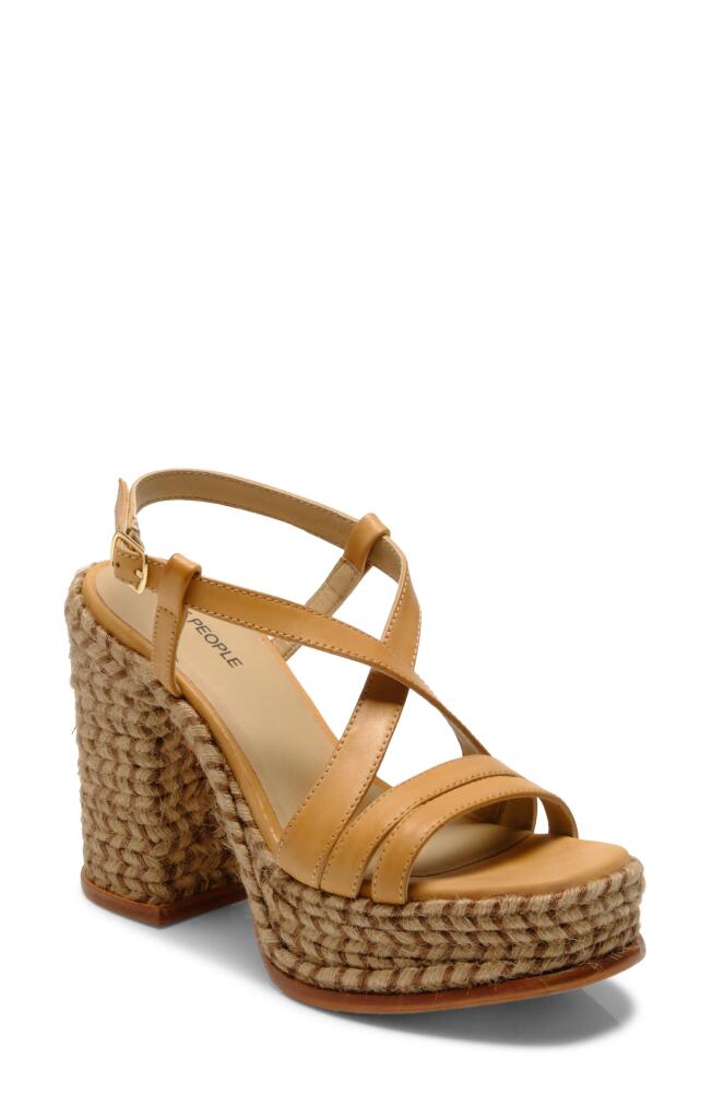 Free People Fahn Platform Sandal in Natural Cover