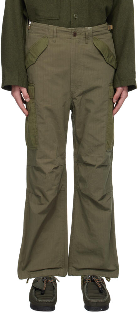 nanamica Khaki Pleated Cargo Pants Cover