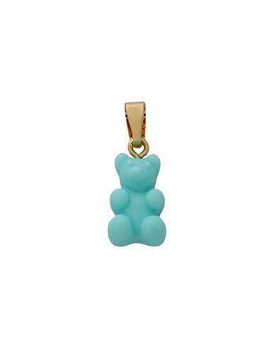 Crystal Haze Woman Pendant Turquoise Brass, 750/1000 gold plated, Resin Cover