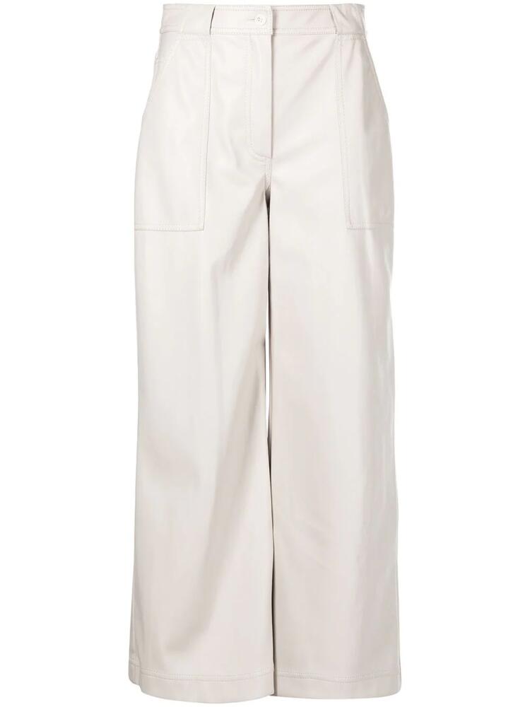 Simkhai Judah faux-leather trousers - Neutrals Cover