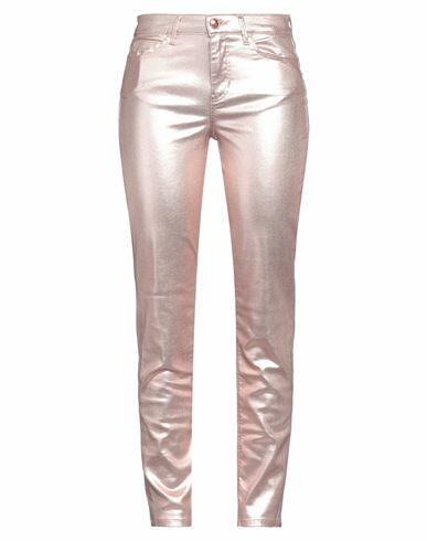 Guess Woman Pants Rose gold Cotton, Polyester, Elastane Cover