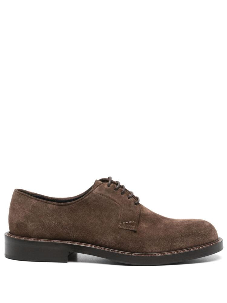 Boggi Milano suede derby shoes - Brown Cover