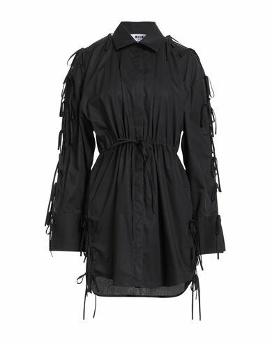 Msgm Woman Mini dress Black Cotton Cover