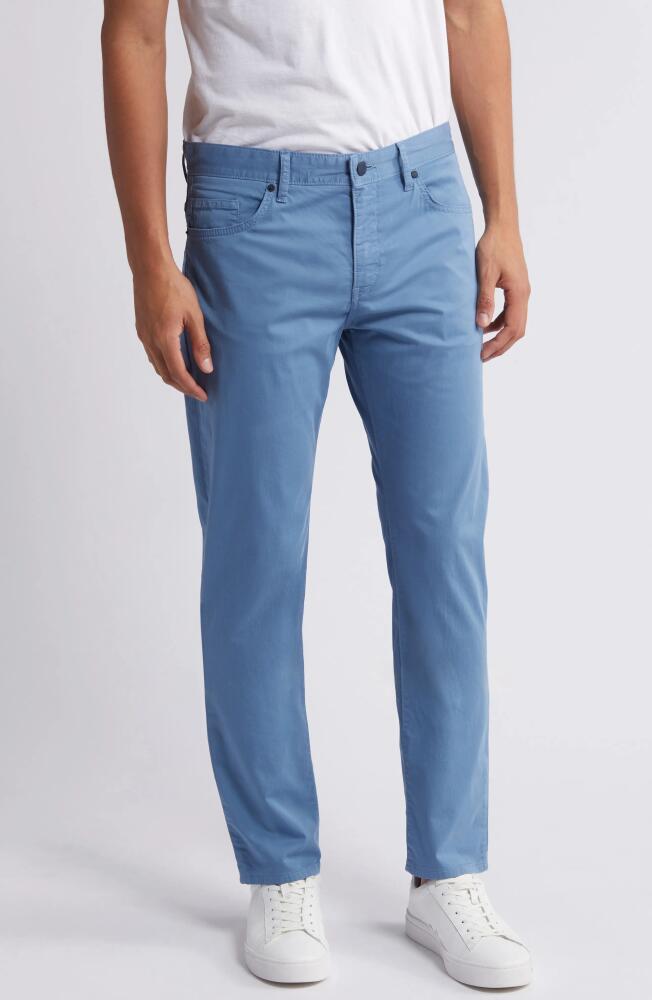 BOSS Delaware Straight Leg Five Pocket Pants in Light Blue Cover