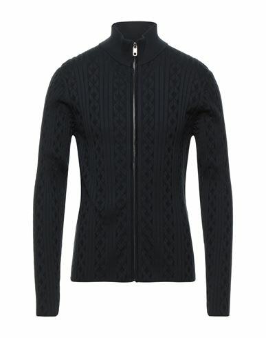 Dolce & gabbana Man Cardigan Midnight blue Silk, Cotton Cover