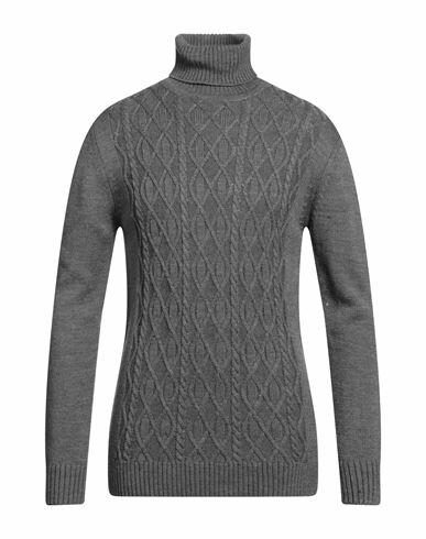 Siviglia Man Turtleneck Grey Wool, Acrylic Cover