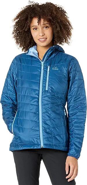 L.L.Bean Primaloft Packaway Hooded Jacket (Dark Marine Blue) Women's Clothing Cover