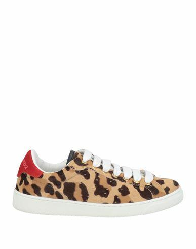 Dsquared2 Woman Sneakers Camel Calfskin Cover