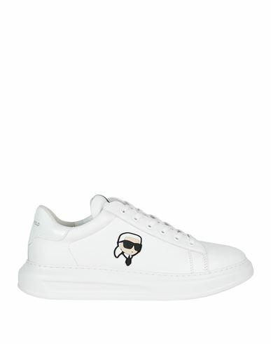 Karl Lagerfeld Man Sneakers White Leather Cover