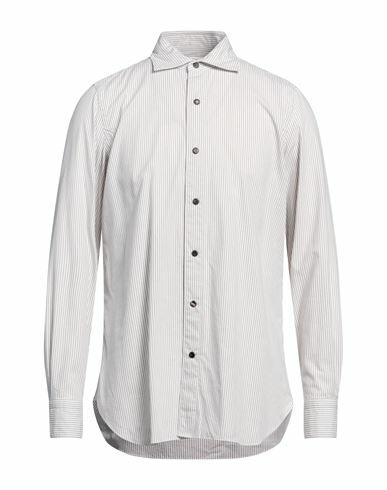 Finamore 1925 Man Shirt Khaki Cotton Cover