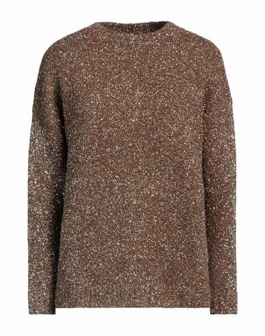 Weekend Max Mara Woman Sweater Brown Viscose, Metallic fiber, Wool, Polyamide, Acrylic Cover