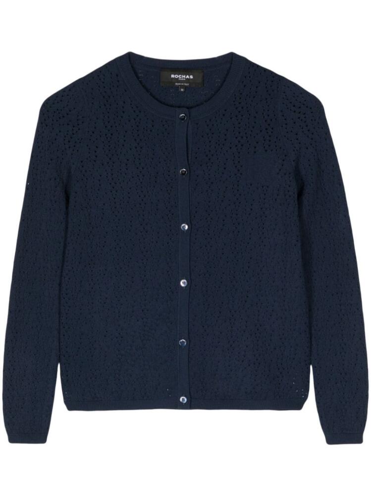 Rochas open-knit cardigan - Blue Cover