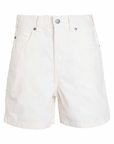 Dickies Woman Shorts & Bermuda Shorts Ivory Cotton Cover