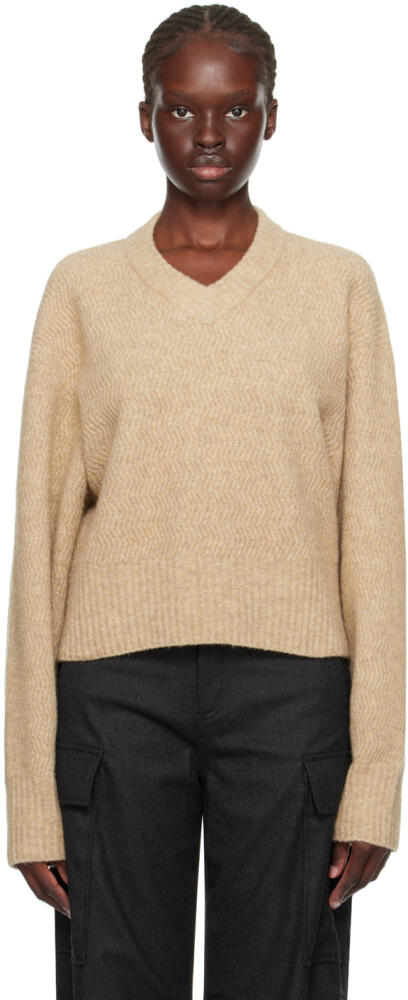 Filippa K Beige Structure Sweater Cover