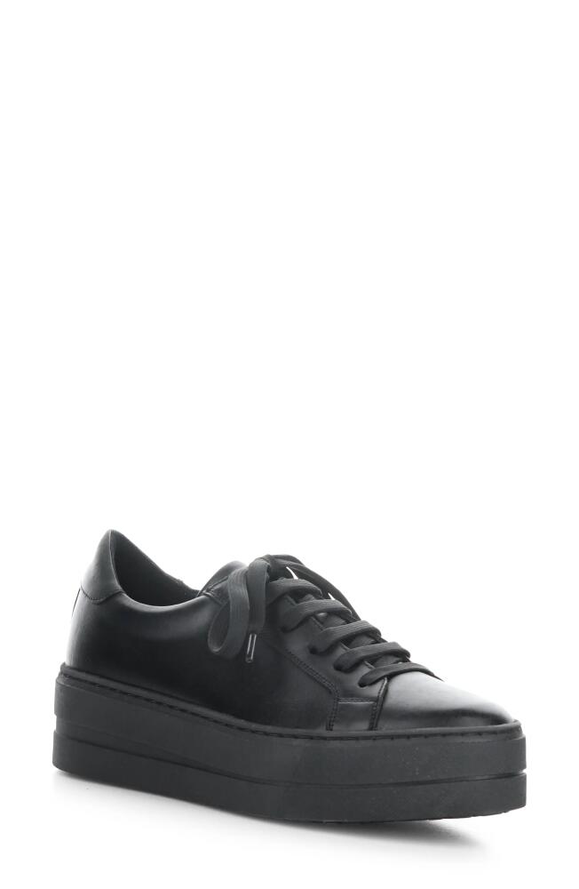 Bos. & Co. Maya Platform Sneaker in Black/Black Verona Leather Cover