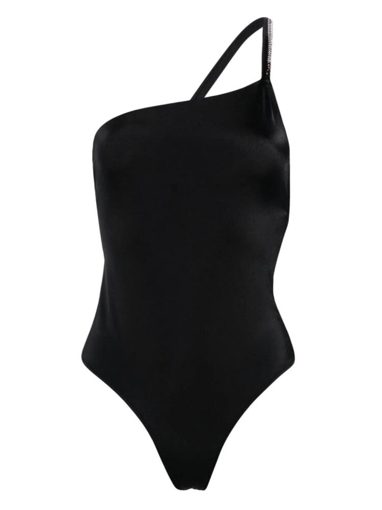 GCDS Bling one-shoulder swimsuit - Black Cover