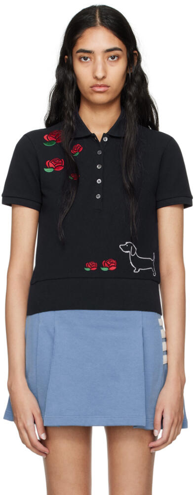 Thom Browne Navy Hector & Rose Polo Cover