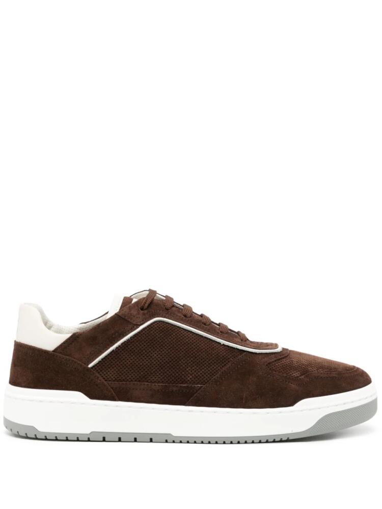 Brunello Cucinelli suede low-top sneakers - Brown Cover