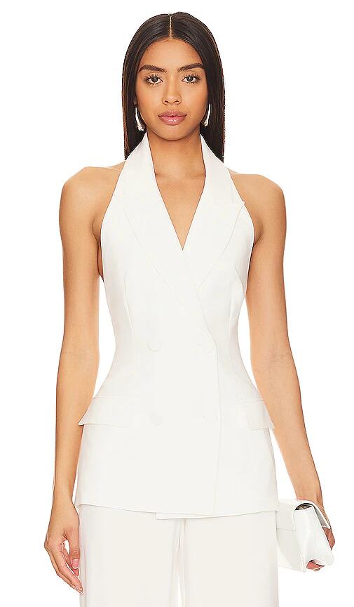 Bardot Freya Vest in White Cover