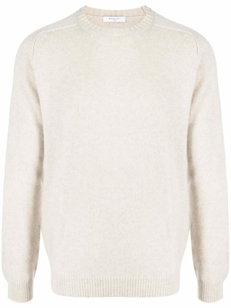 Boglioli ribbed-trim cashmere jumper - Neutrals Cover