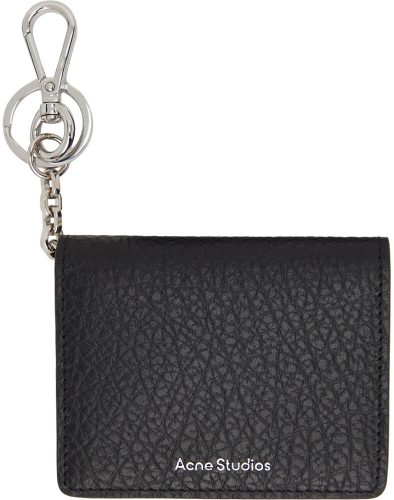 Acne Studios Black Folded Leather Wallet Cover