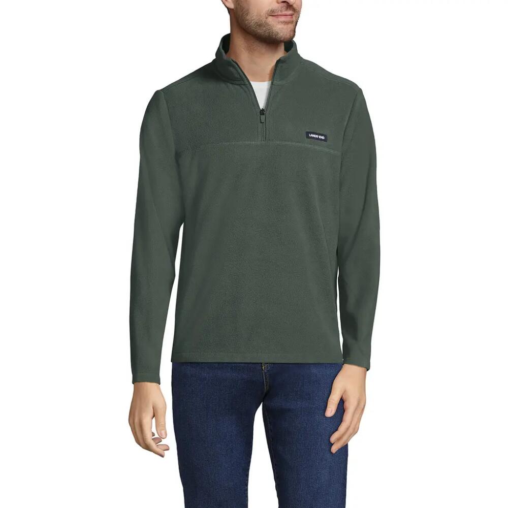 Lands' End Anyweather Fleece Quarter Zip Pullover in Spruce Cover