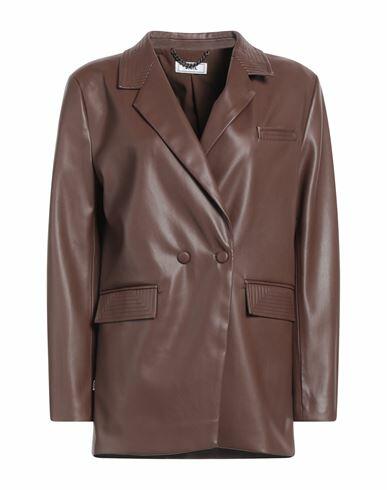 Jijil Woman Blazer Cocoa Polyester Cover