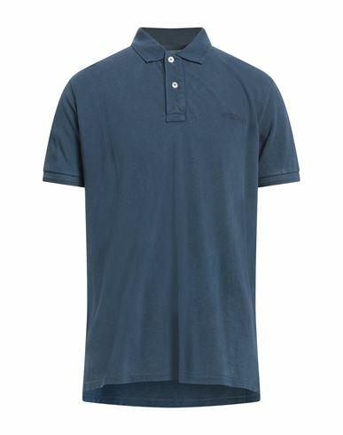 Roÿ Roger's Man Polo shirt Navy blue Cotton Cover