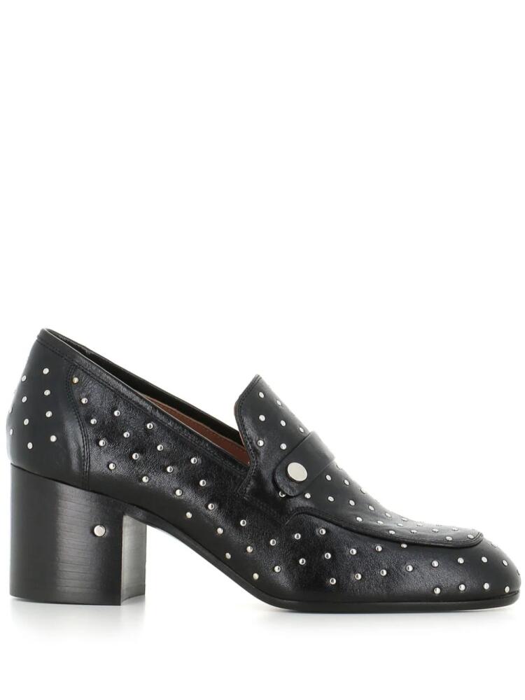 Laurence Dacade 70mm stud-embellished leather loafers - Black Cover