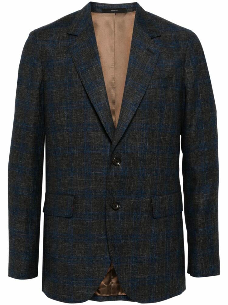 Paul Smith single-breasted wool-blend blazer - Blue Cover