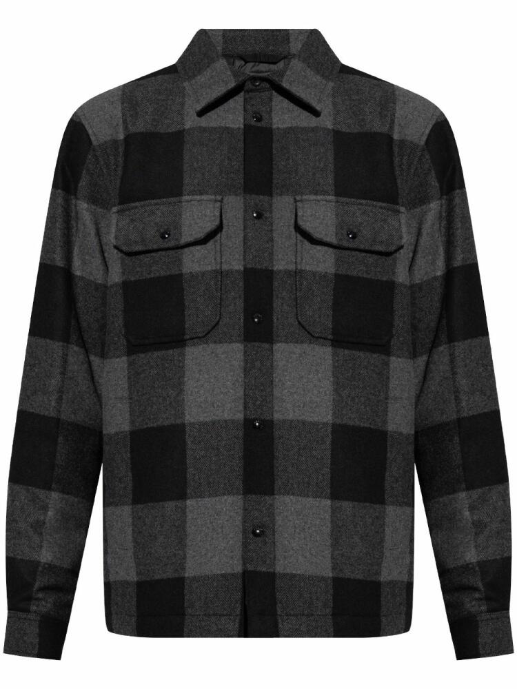 Woolrich check-pattern wool shirt - Grey Cover