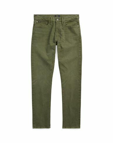 Polo Ralph Lauren Sullivan Slim Stretch Jean Man Jeans Military green Cotton, Elastane Cover