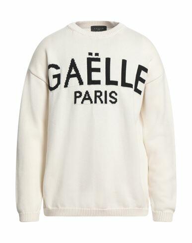 Gaëlle Paris Man Sweater White Wool, Acrylic Cover