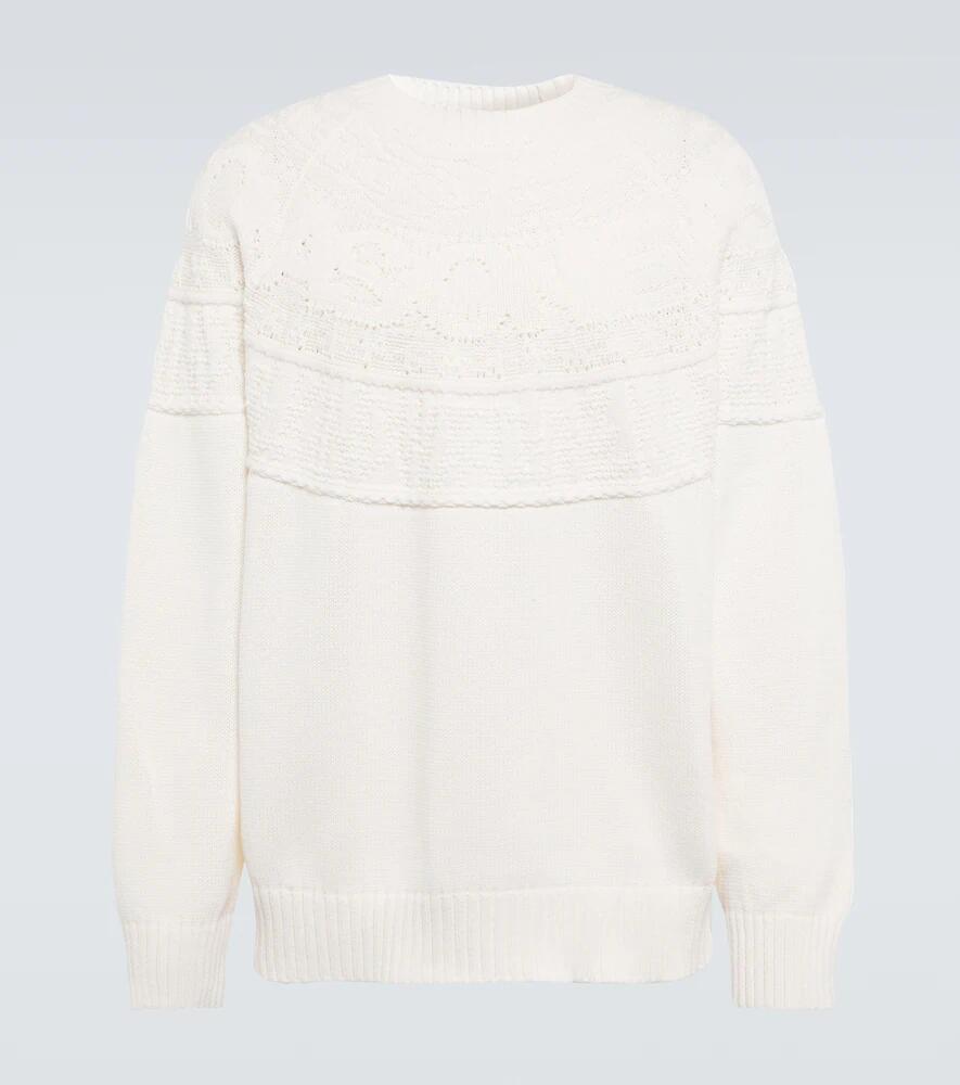 Sacai Cotton-blend sweater Cover