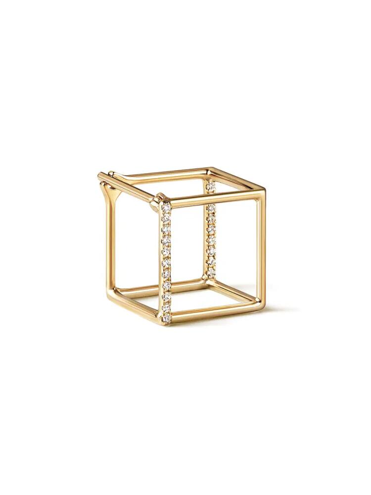 Shihara Diamond Square Earring 10 (01) - Metallic Cover