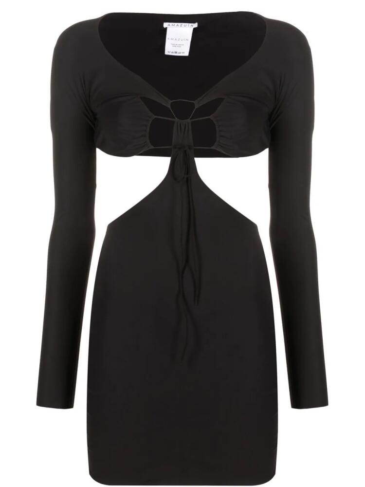 Amazuìn Estelle cut-out minidress - Black Cover