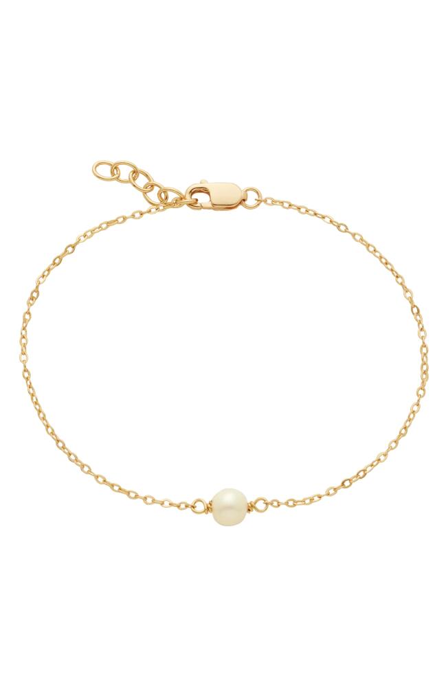 MADE BY MARY Freshwater Pearl Bracelet in Gold Cover