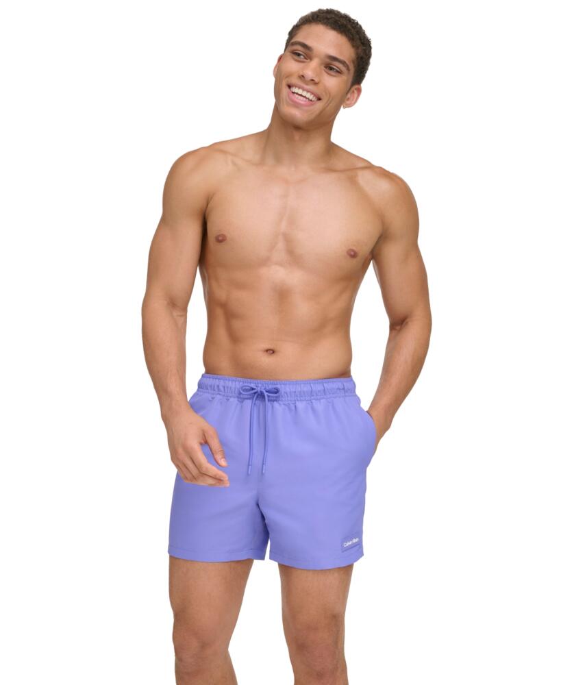 Calvin Klein Men's Modern Euro 5" Volley Swim Trunks - Periwinkle Cover