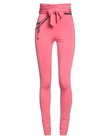 The Attico Woman Leggings Salmon pink Polyester, Elastane Cover