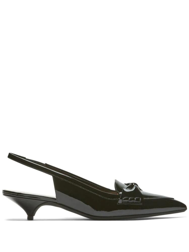 Nº21 30mm bow-embellished slingback pumps - Black Cover