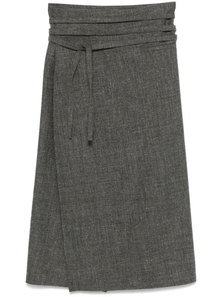 Fabiana Filippi belted midi skirt - Grey Cover