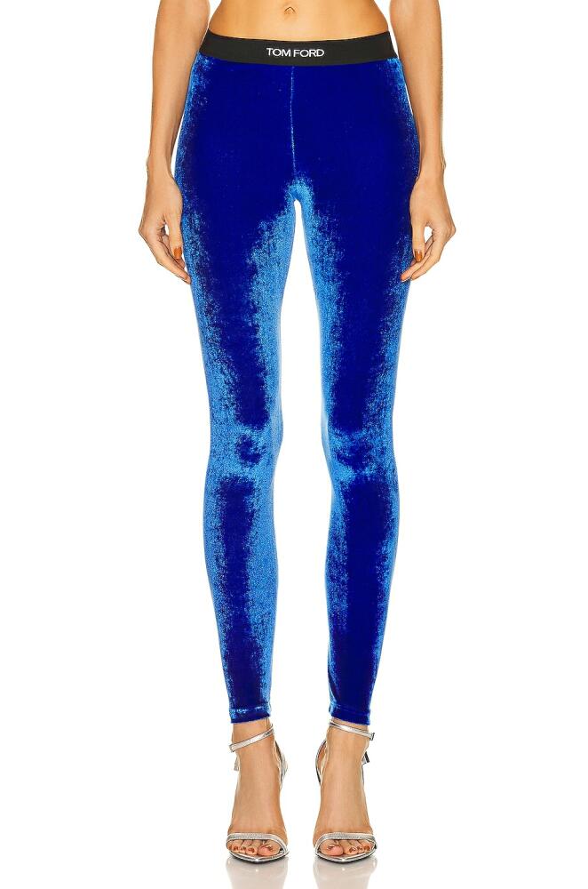 TOM FORD Signature Legging in Blue Cover